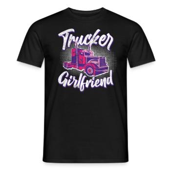 Camionneur Chauffeur de camion Fille Vintage - T-shirt homme - noir - Devant - AI Model Male 178 light (178cm)