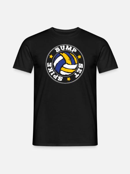 Volleyball Motiv Bump Set Spike Volleyball - Männer T-Shirt - Schwarz