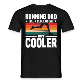 Running Dad Like A Regular Dad But Cooler - Männer T-Shirt - Schwarz - Vorne - AI Model Male 178 light (178cm)