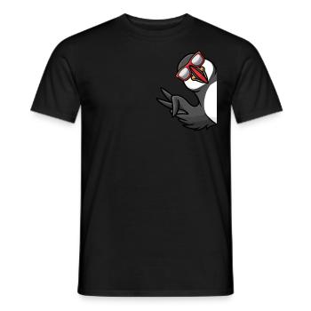 Papageitaucher Vogelliebhaber - Männer T-Shirt - Schwarz - Vorne - AI Model Male 178 light (178cm)