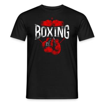 Boxing Vintage Boxing - Männer T-Shirt - Schwarz - Vorne - AI Model Male 178 light (178cm)
