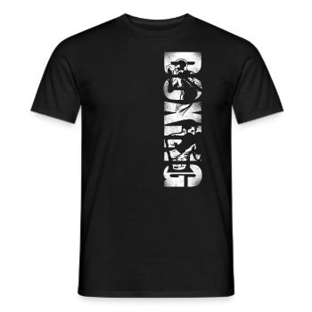 Boxing Vintage Boxing - Men's T-Shirt - black - Front - AI Model Male 178 light (178cm)