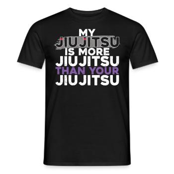Jiu Jitsu Mon Jiu Jitsu est plus Jiu - T-shirt homme - noir - Devant - AI Model Male 178 light (178cm)
