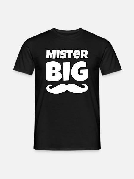 Mister Big - Männer T-Shirt - Schwarz