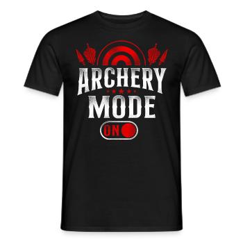 Archery Bow Archer Vintage Archery - Männer T-Shirt - Schwarz - Vorne - AI Model Male 178 light (178cm)