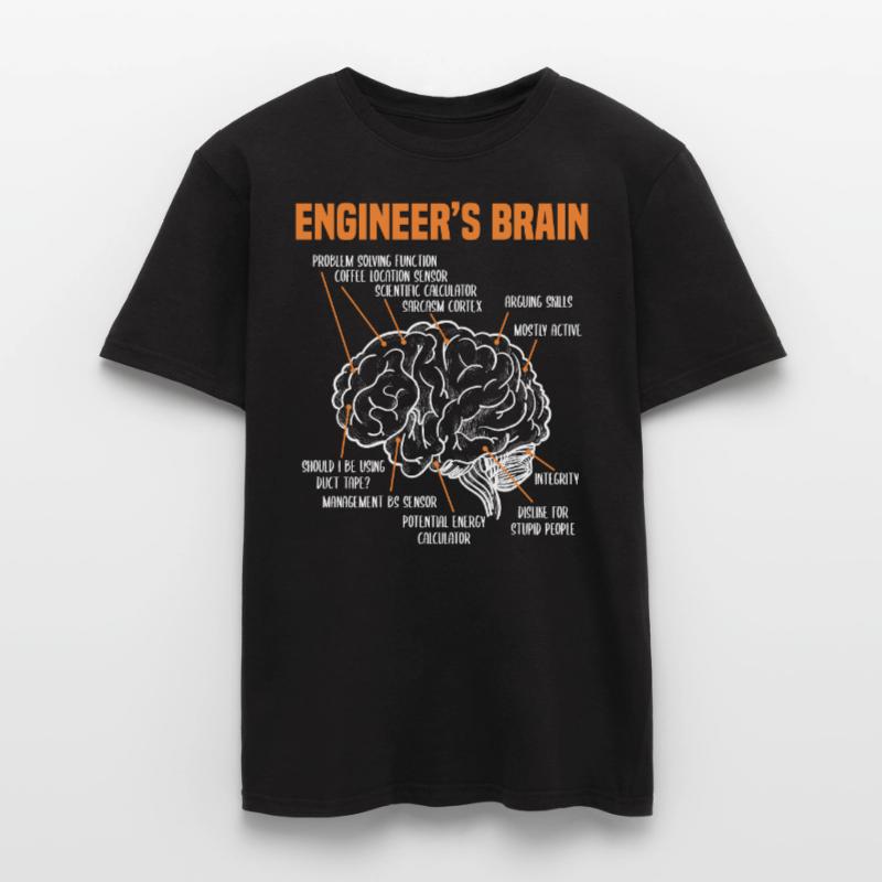 Engineer Brain Process For Engineer Student Männer T-Shirt
