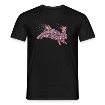 Rabbit Rabbit Rabbit Breeding Carnickel - Men's T-Shirt - black - Front - AI Model Male 178 light (178cm)