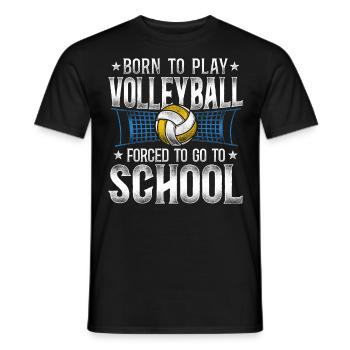 Joueur de volleyball Équipe Vintage - T-shirt homme - noir - Devant - AI Model Male 178 light (178cm)