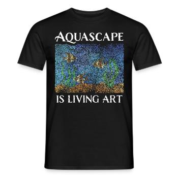 Aquascape Aquascaper Aquarium Aquaristics - Men's T-Shirt - black - Front - AI Model Male 178 light (178cm)
