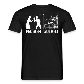 Trucker Truck Driver Wife Husband - Männer T-Shirt - Schwarz - Vorne - AI Model Male 178 light (178cm)