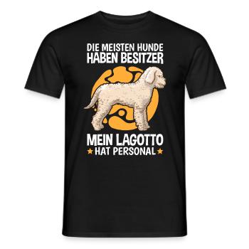 Mein Lagotto Romagnolo hat Personal Wasserhund - Männer T-Shirt - Schwarz - Vorne - AI Model Male 178 light (178cm)