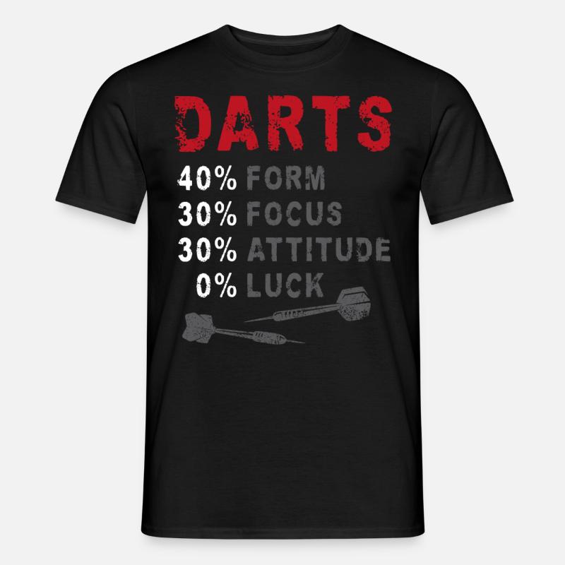 Darts Vintage Darts 40% Shape 30% - Men’s T-shirt - black