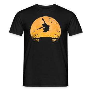 Parkour Parkour Runner Freerunning Jumping Parkur - T-shirt homme - noir - Devant - AI Model Male 178 light (178cm)