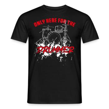 Drummer Drum Set Girl Girlfriend - Männer T-Shirt - Schwarz - Vorne - AI Model Male 178 light (178cm)