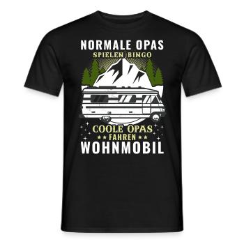 Normale Opas Bingo Coole Opas Fahren Wohnmobil - Männer T-Shirt - Schwarz - Vorne - AI Model Male 178 light (178cm)