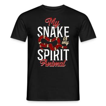 Serpent Serpent Mon Serpent Est Mon Serpent - T-shirt homme - noir - Devant - AI Model Male 178 light (178cm)