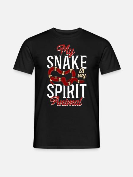 Snake Serpent My Snake Is My - Men's T-Shirt - black