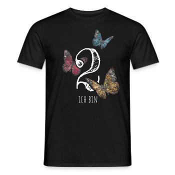 Zweiter Geburtstag 2. Geburtstagshirt - Männer T-Shirt - Schwarz - Vorne - AI Model Male 178 light (178cm)