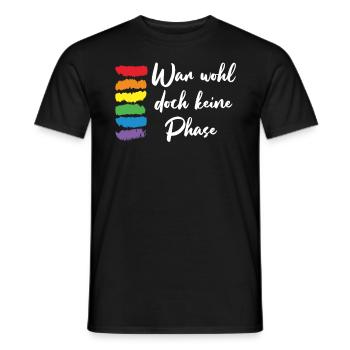 Was probably not a phase LGBT gift - Men's T-Shirt - black - Front - AI Model Male 178 light (178cm)