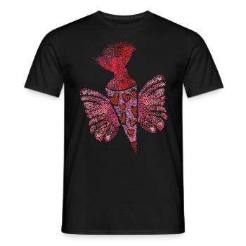 Scolarisation au cartable Élève de première année - T-shirt homme - noir - Devant - AI Model Male 178 light (178cm)