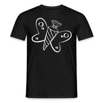 Cartable Inscription scolaire Retour à l’école - T-shirt homme - noir - Devant - AI Model Male 178 light (178cm)
