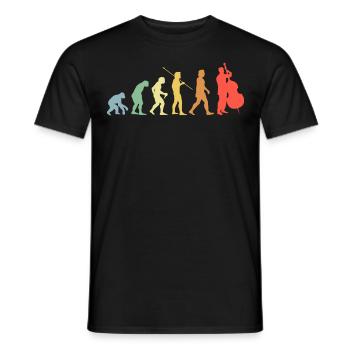 Contrebasse Evolution Retro Chello Chello Player - T-shirt homme - noir - Devant - AI Model Male 178 light (178cm)