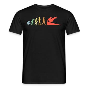 Parkour Evolution Retro Freerunning Traceur - Männer T-Shirt - Schwarz - Vorne - AI Model Male 178 light (178cm)