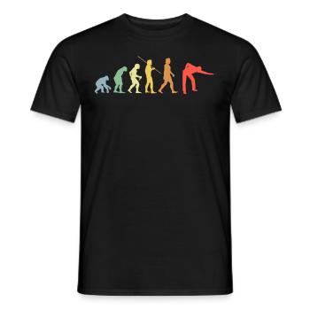 Billard Evolution Retro Pool Billard Player - T-shirt homme - noir - Devant - AI Model Male 178 light (178cm)