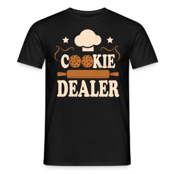 Cupcake Design für Konditor | Cupcake Dealer - Männer T-Shirt - Schwarz - Vorne - AI Model Male 178 light (178cm)