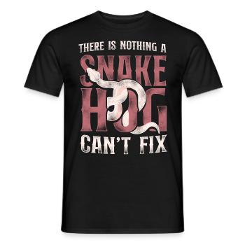 Snake Serpent Vintage There Is - Men's T-Shirt - black - Front - AI Model Male 178 light (178cm)