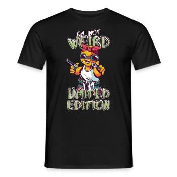 Cool Cartoon Chick - Limited Edition - Saying - Men's T-Shirt - black - Front - AI Model Male 178 light (178cm)