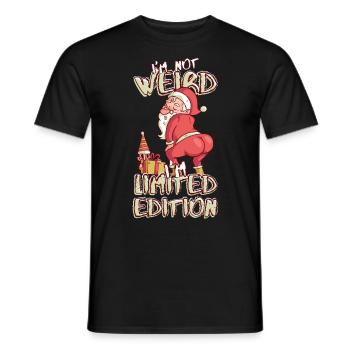 Cartoon Santa Claus Dances - Édition Limitée - T-shirt homme - noir - Devant - AI Model Male 178 light (178cm)