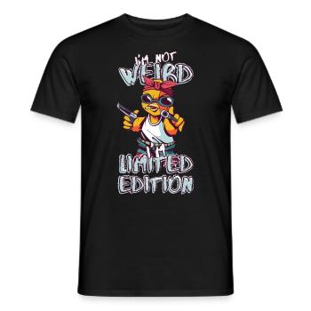 Cool Cartoon Chick - Limited Edition - Saying - Men's T-Shirt - black - Front - AI Model Male 178 light (178cm)