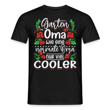 Gärtnerin Garten Oma Gartenarbeit - Männer T-Shirt - Schwarz - Vorne - AI Model Male 178 light (178cm)