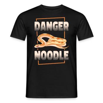 Snake Serpent Danger Noodle - Männer T-Shirt - Schwarz - Vorne - AI Model Male 178 light (178cm)