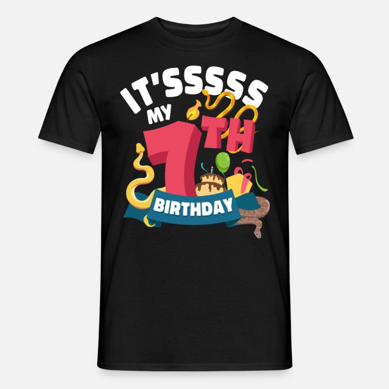 Serpent C’est mon 7ème - T-shirt homme - noir