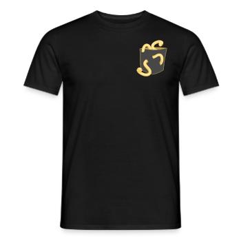 Snake Serpent Pocket - Männer T-Shirt - Schwarz - Vorne - AI Model Male 178 light (178cm)