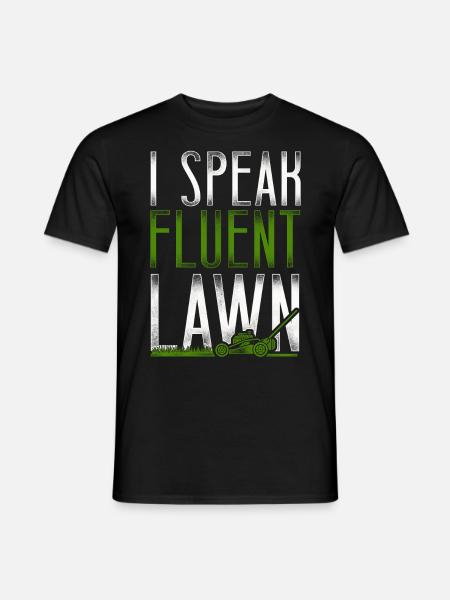 Lawn Mower Mowing Dad Father - Men's T-Shirt - black