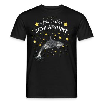 Offizielles Schlafshirt Orka Killerwal - Männer T-Shirt - Schwarz - Vorne - AI Model Male 178 light (178cm)