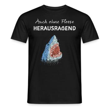 Weisser Hai Haie Haifisch Hailiebhaber - Männer T-Shirt - Schwarz - Vorne - AI Model Male 178 light (178cm)