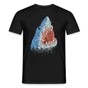 Great White Sharks Shark Lovers - Men's T-Shirt - black - Front - AI Model Male 178 light (178cm)