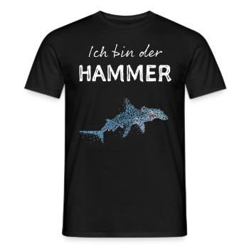 Hammerhai Hai Haie Hailiebhaber Haifisch - Männer T-Shirt - Schwarz - Vorne - AI Model Male 178 light (178cm)
