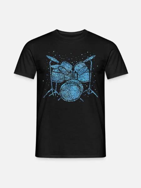 Drums Schalgzeuger Drummer Snare - Men's T-Shirt - black