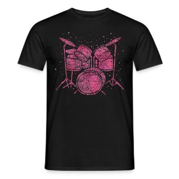 Batterie Batteur Batterie - T-shirt homme - noir - Devant - AI Model Male 178 light (178cm)