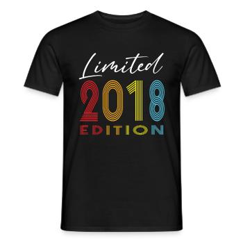 Limited Edition 2018 - Männer T-Shirt - Schwarz - Vorne - AI Model Male 178 light (178cm)