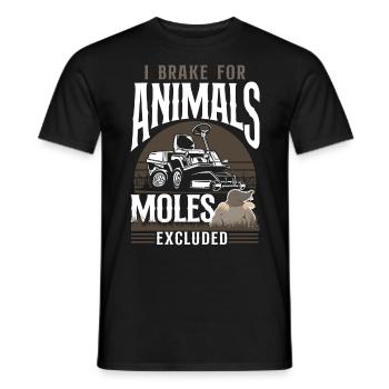 Tondeuse à gazon Mowing Papa Père - T-shirt homme - noir - Devant - AI Model Male 178 light (178cm)