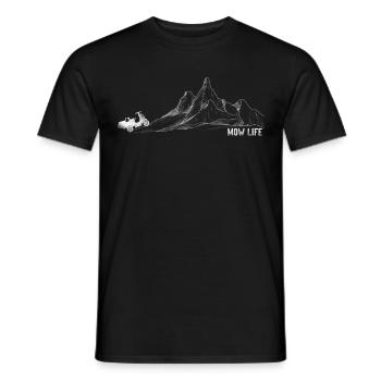 Lawn Mower Mowing Dad Father - Männer T-Shirt - Schwarz - Vorne - AI Model Male 178 light (178cm)