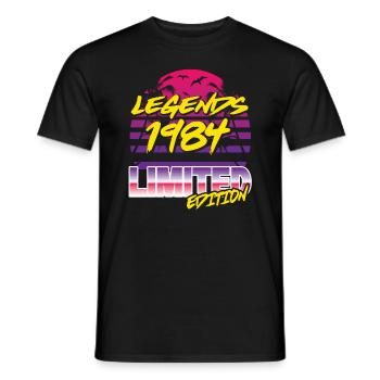 Legends 1984 Limited edition - Männer T-Shirt - Schwarz - Vorne - AI Model Male 178 light (178cm)