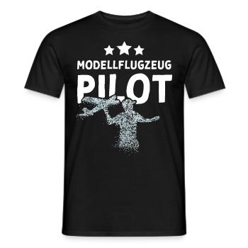 Modellflugzeug Modellflieger Verein - Männer T-Shirt - Schwarz - Vorne - AI Model Male 178 light (178cm)