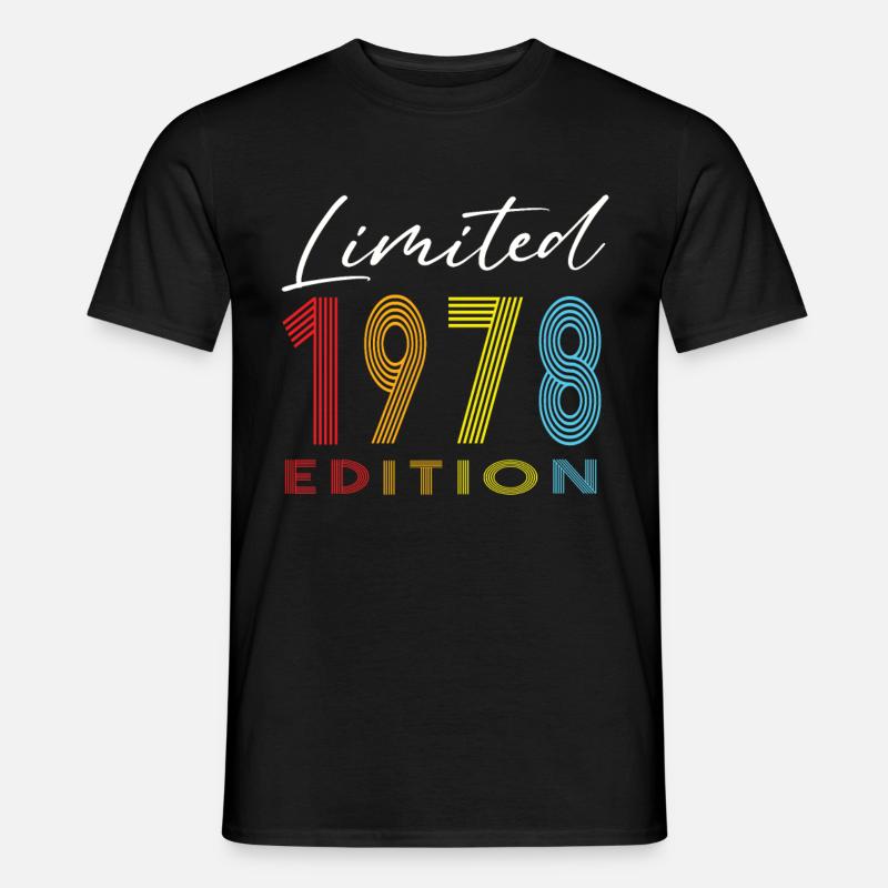 Limited Edition 1978 - Männer T-Shirt - Schwarz